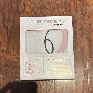 Gerber monthly milestone blanket and frame set